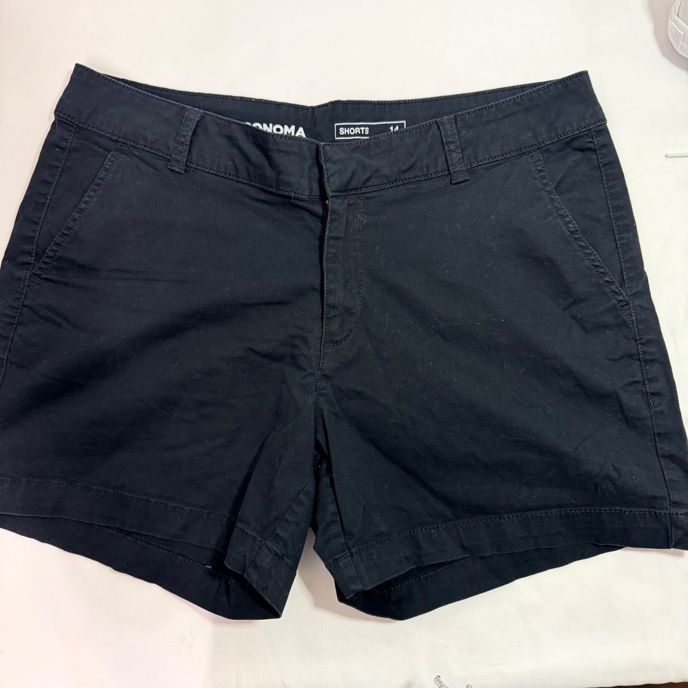 Sonoma Womens Black shorts Size 14